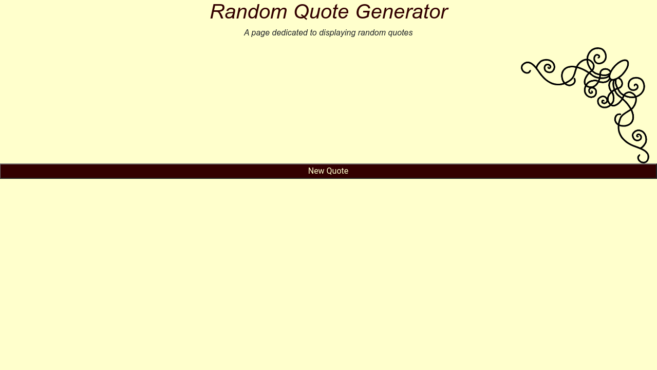 Random Quote Generator