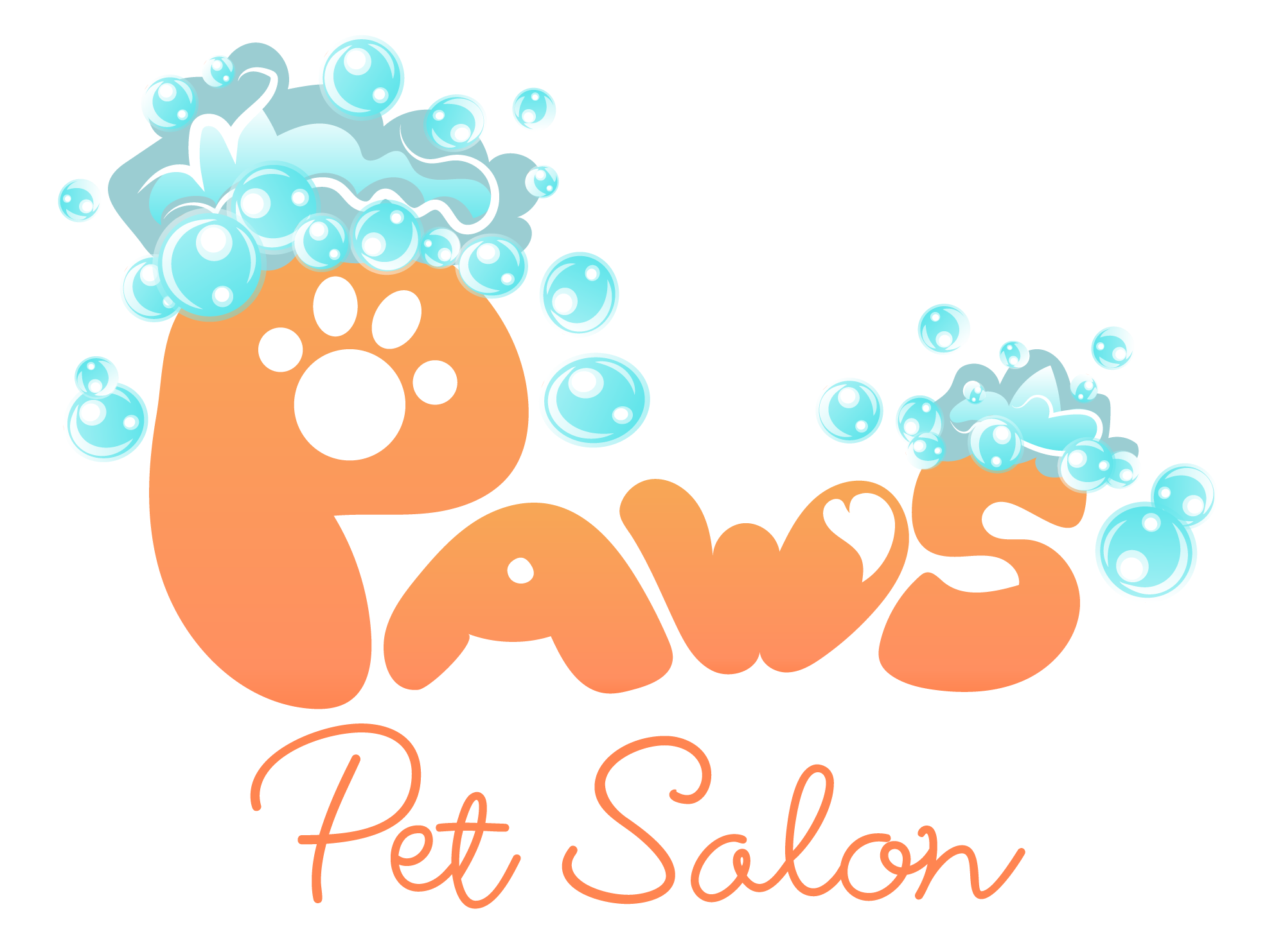 PAWS Pet Salon website front page