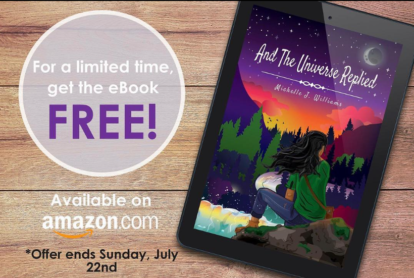 eBook Ad for And The Universe Replied Novel