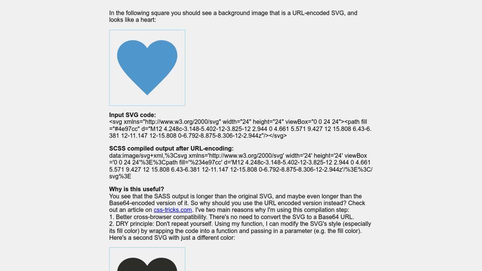 Download Url Encoded Inline Svg Using Scss Mixin No Base64 Needed