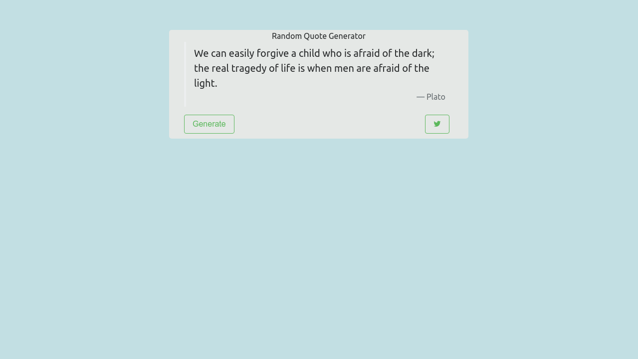 Random Quote Generator