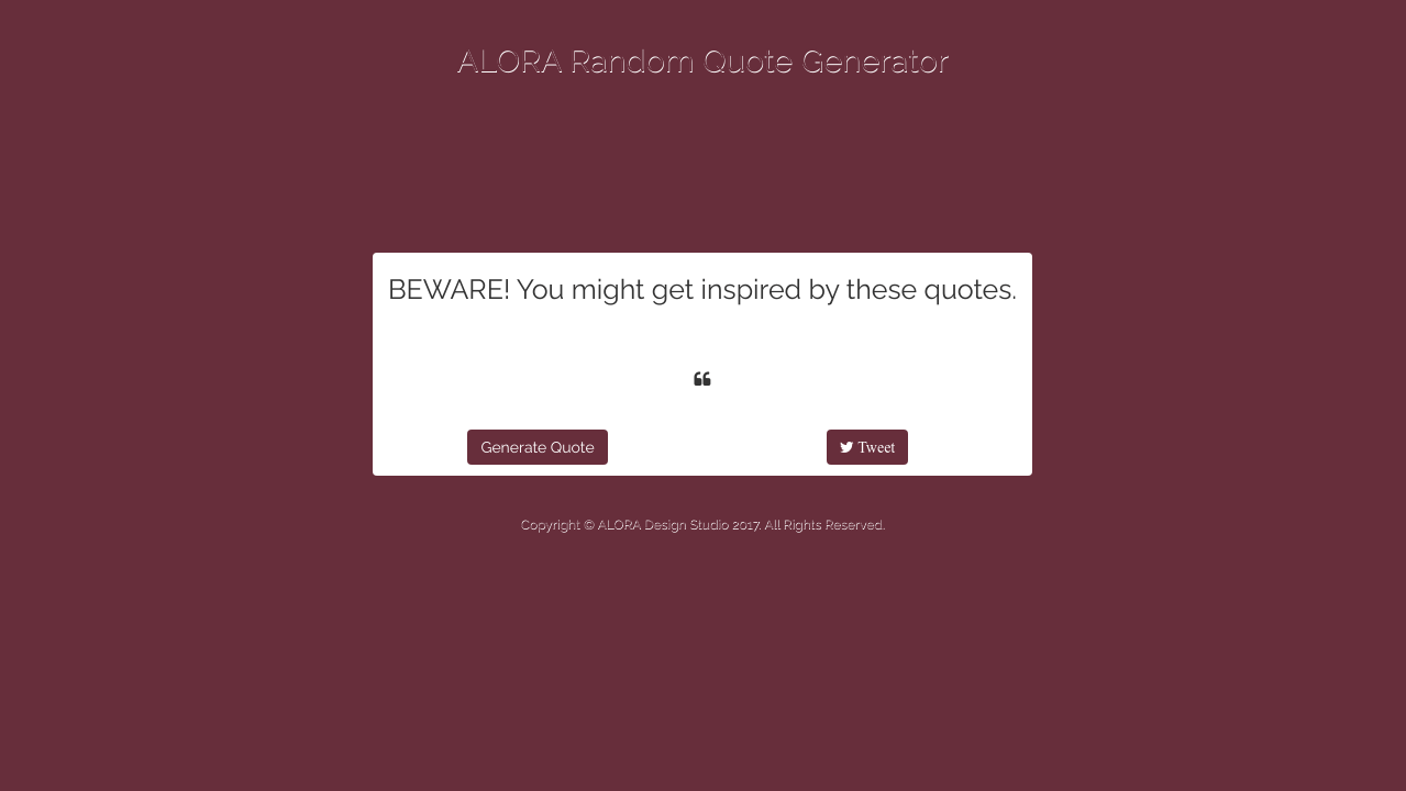 Random Quote Generator