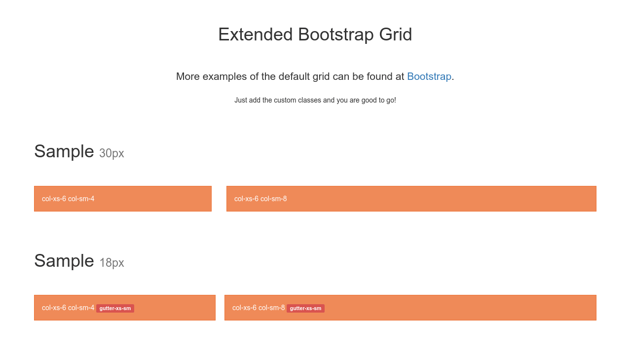 Custom Bootstrap Grid