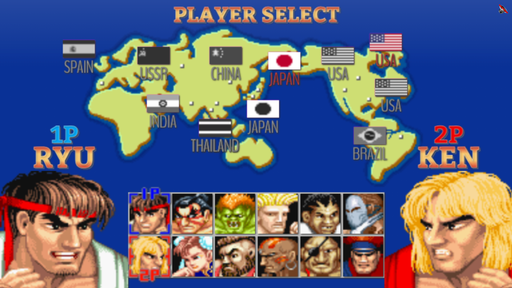 SF2 Character Select