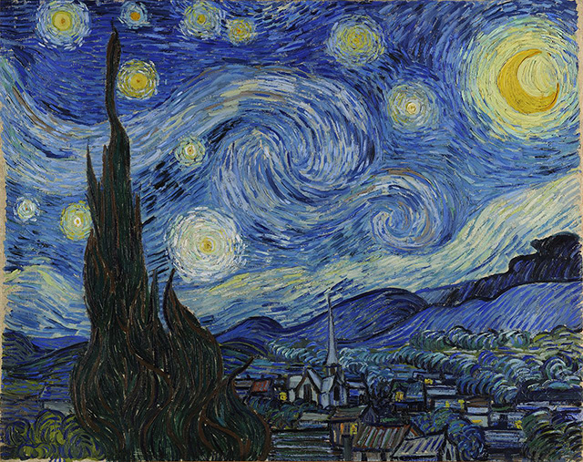 The Starry Night, June 1889, Museum of Modern Art, New York