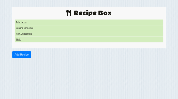 Recipe Codepen Take a look at my Recipe Box project - I Built This - The freeCodeCamp ...