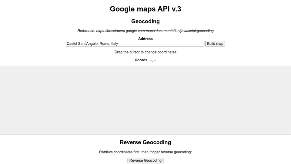 28 Google Maps Api Get Coordinates From Address Javascript