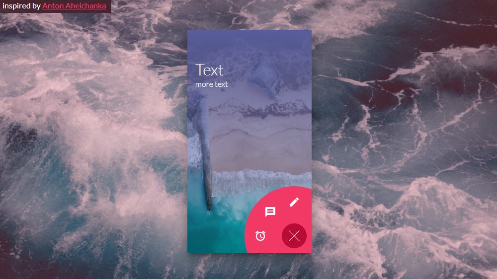 expanding action button