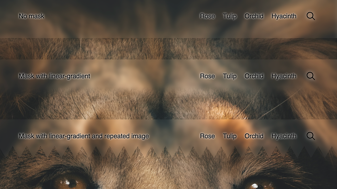 Smooth backdrop filter on sticky navigation