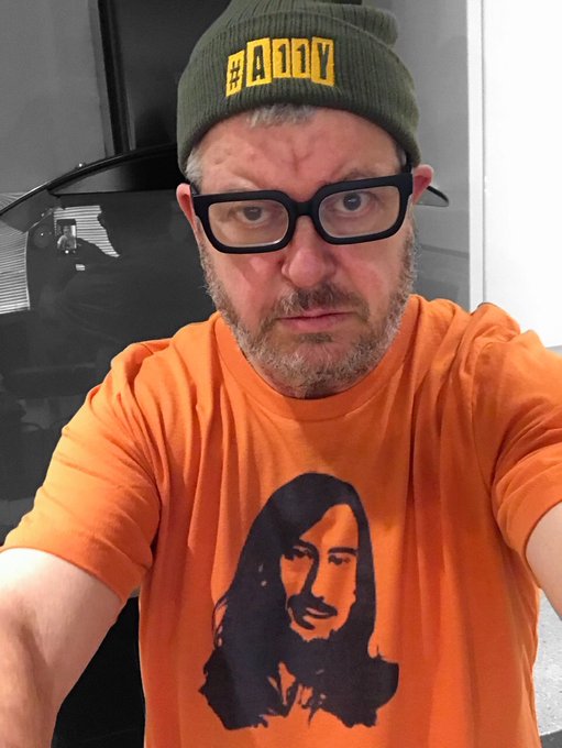 Steve wearing a Jonny AJJY t-shirt and #A11Y beanie