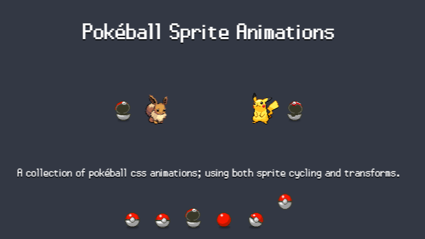 Pokeball Sprite Animations (Pokemon, I choose you!)