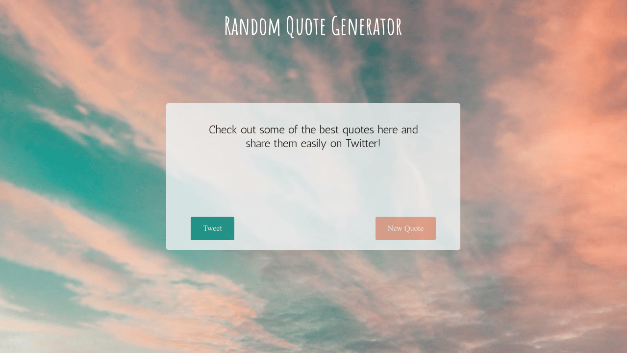 Random Quote Generator