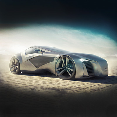 Concept Car render in solidworks