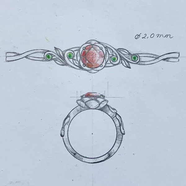 ring design | hint, she choose both