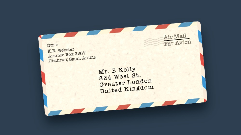 CSS: Air Mail Envelope