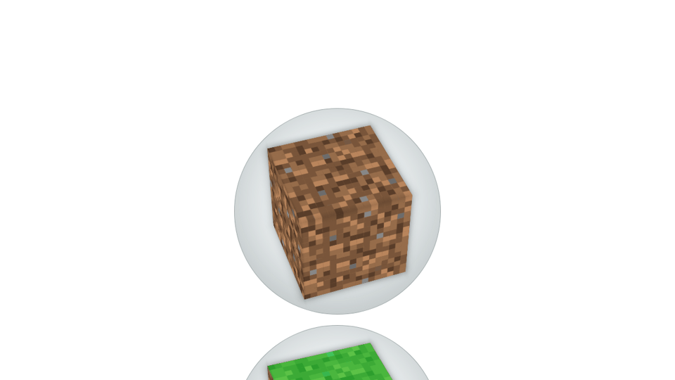 Download CSS/SVG 3D Minecraft Blocks
