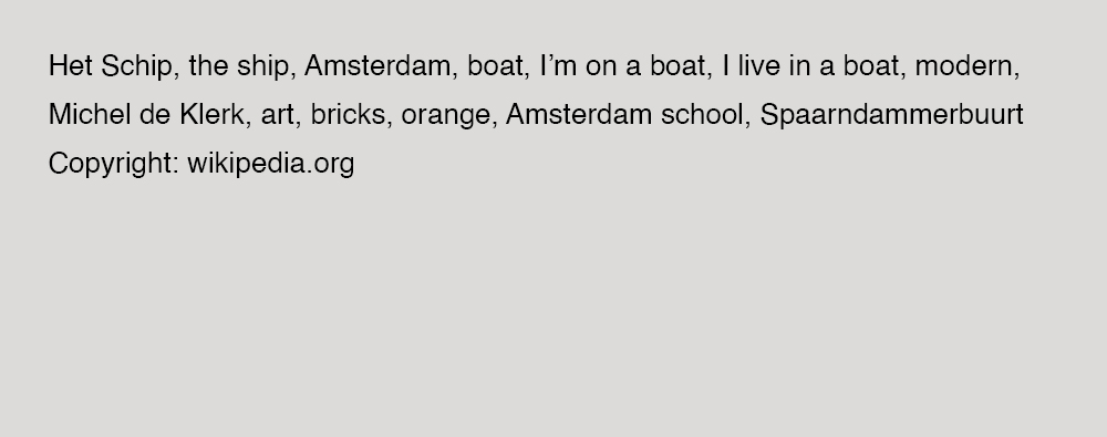 Besides looking like a ship, Het Schip resembles a bizarre art form. Its appearance is unconventional from all angles. The exterior consists of bright orange bricks, decked with towers and architectural elements in unconventional shapes.