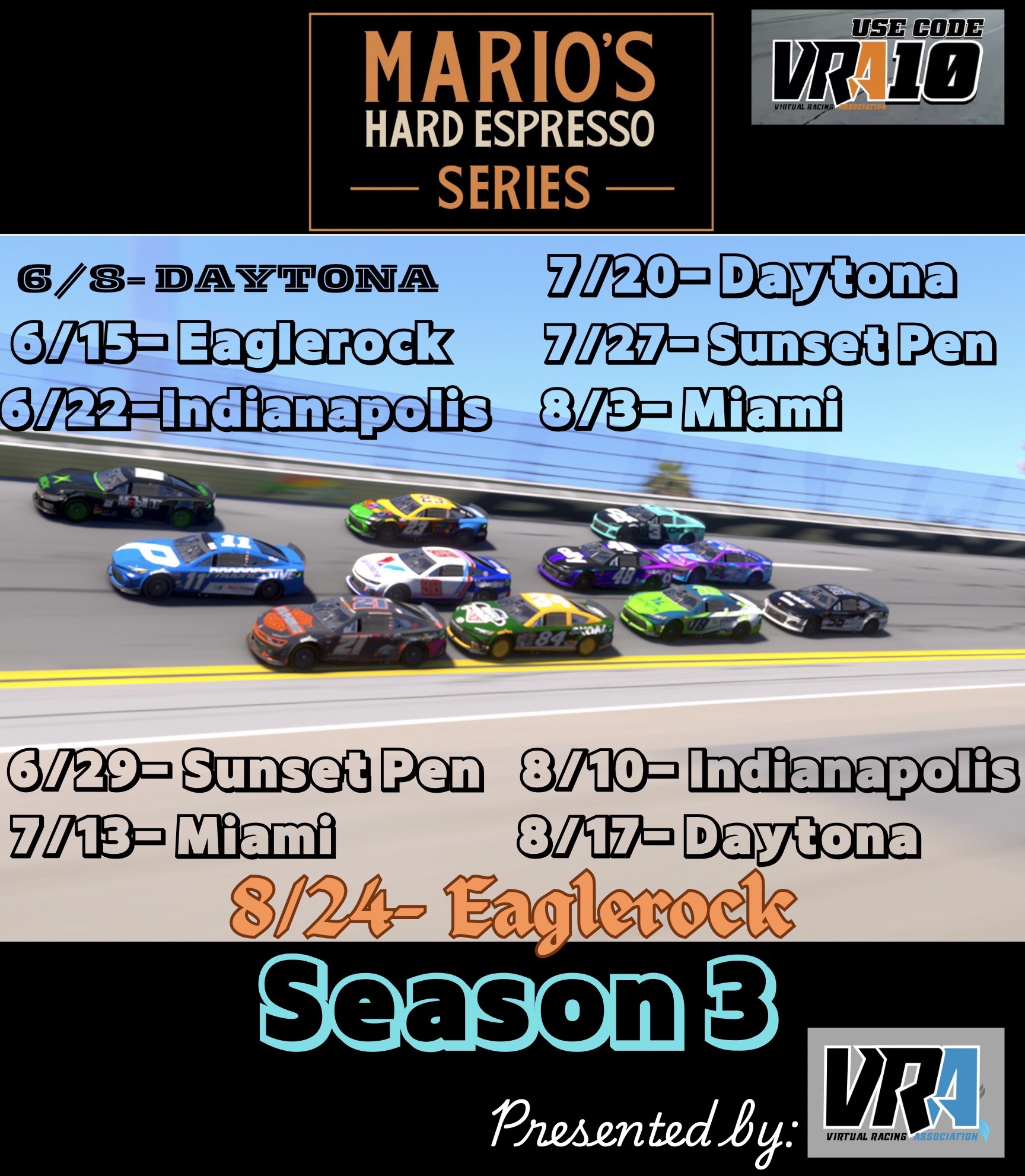 V.R.A. Season 3 Banner