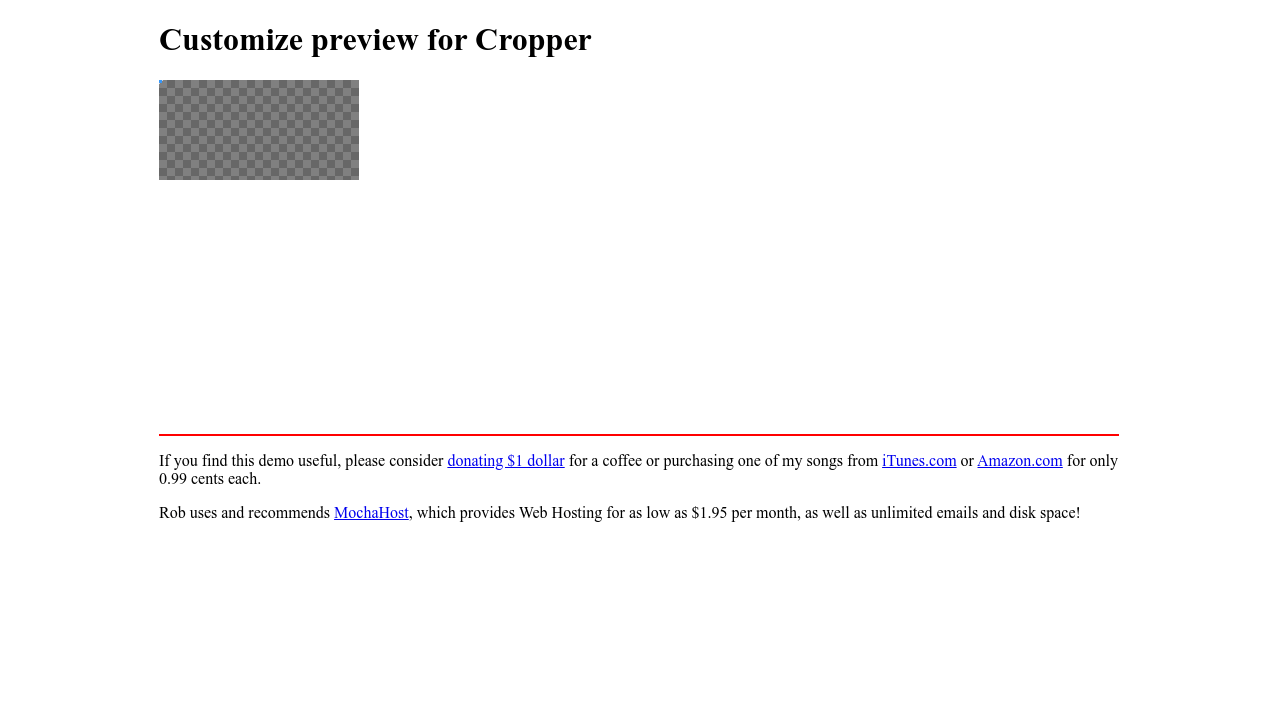 Cropper Js Demo With Customized Preview