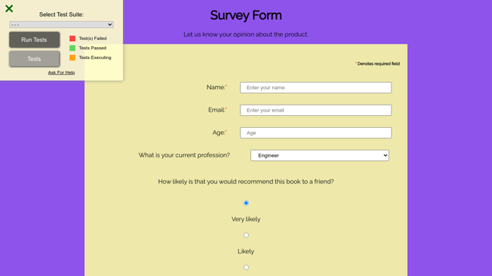 Survey Form using HTML and CSS - Code Feedback - The freeCodeCamp Forum