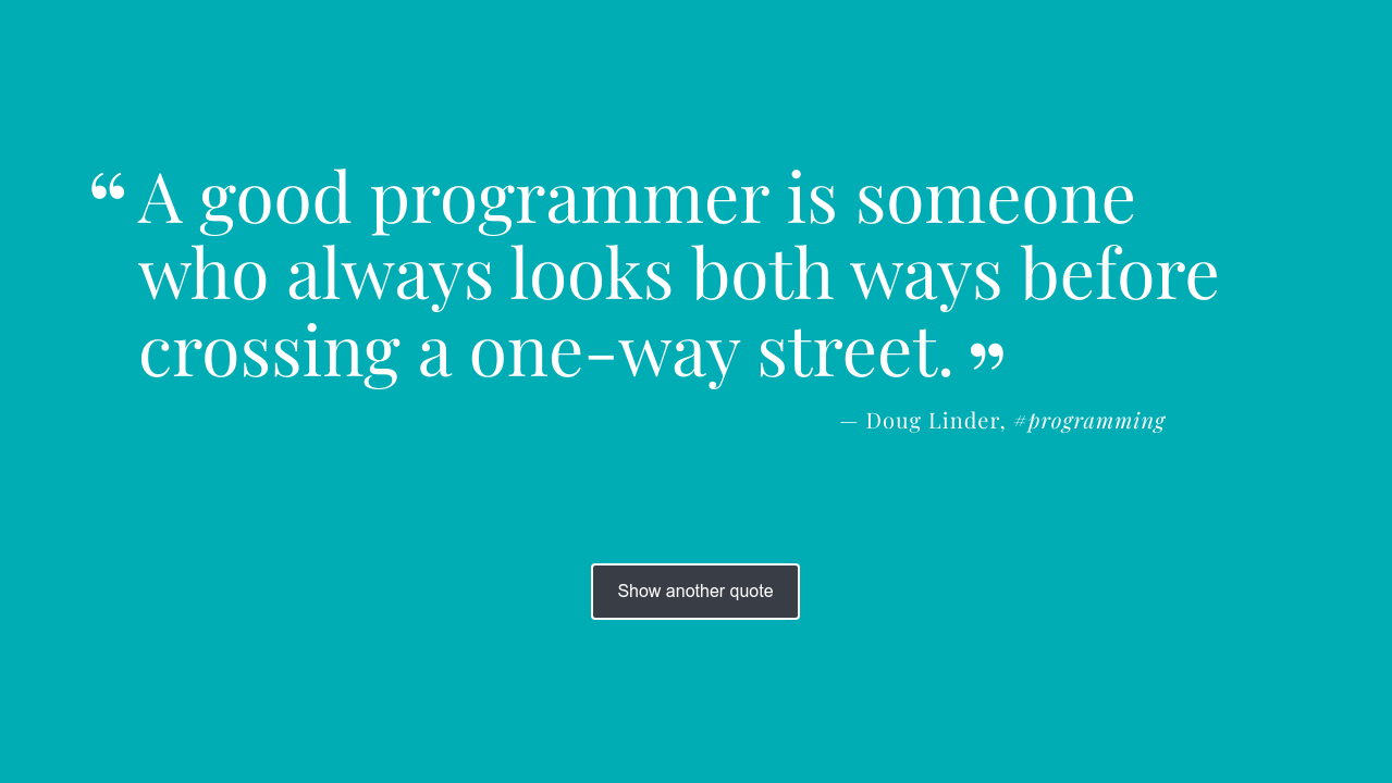 Random Quote Generator Treehouse