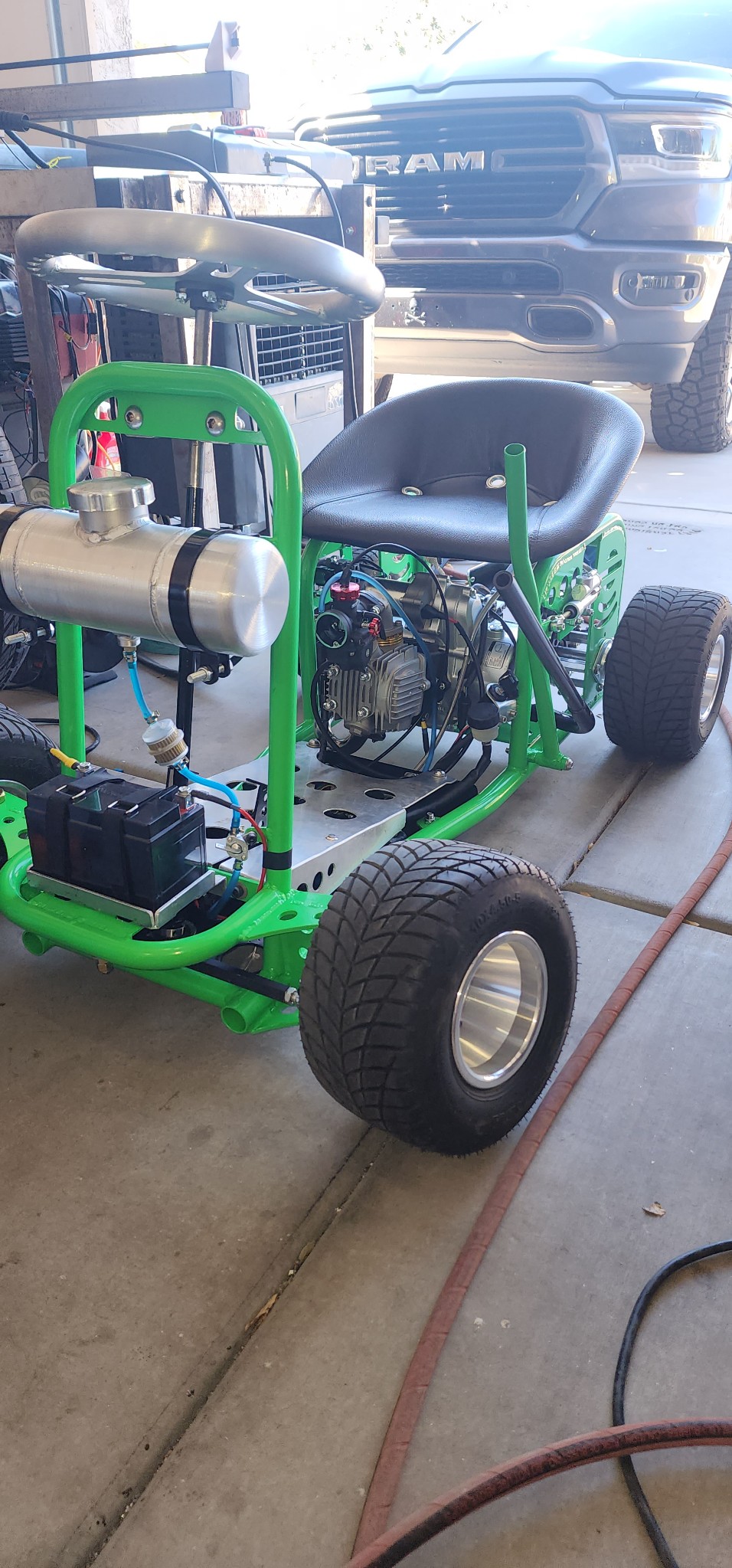 Green Snailkart side view
