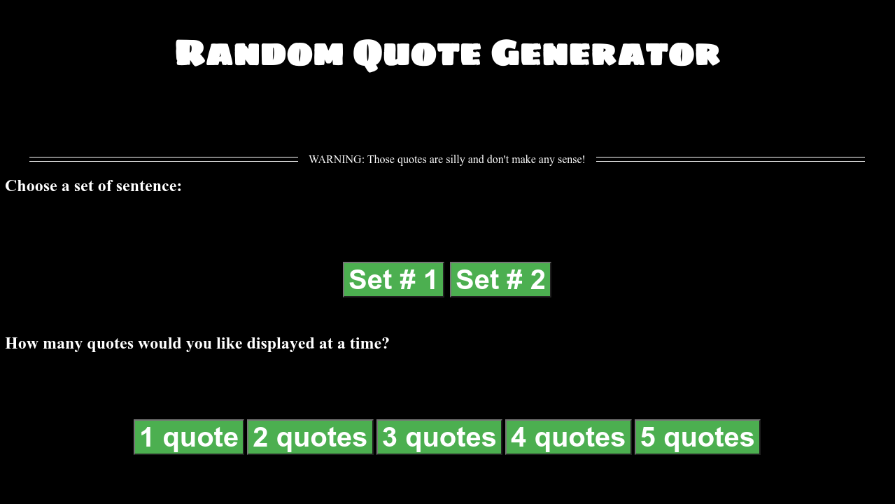 Random Quote Generator