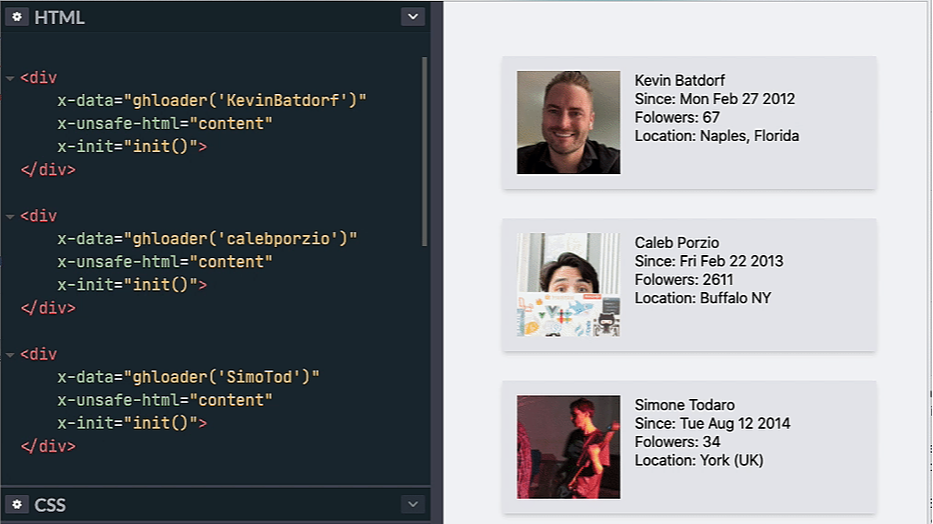 Alpine.js external single file component example