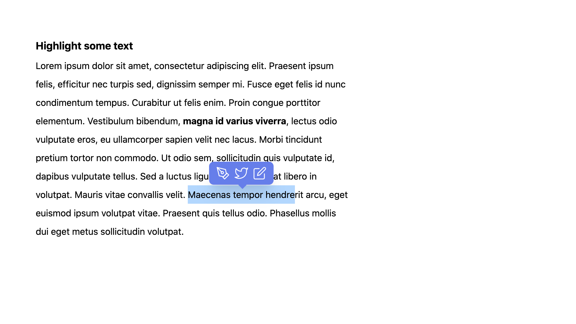 Highlight A Text Using Tailwind Text highlight button group with AlpineJS and TailwindCSS