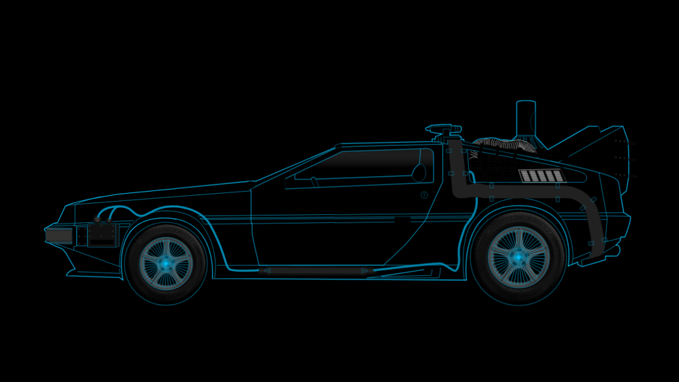 Download CodePen - SVG Back to the Future animation