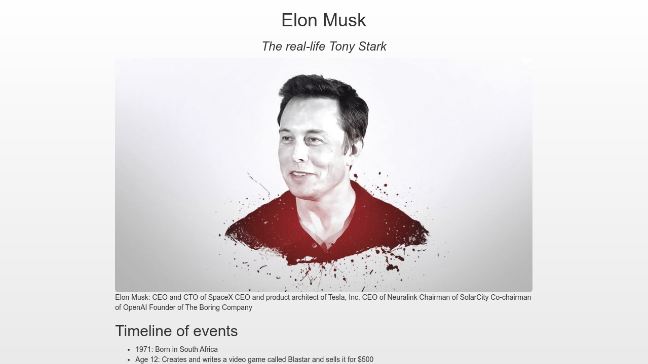Codepen Freecodecamp Tribute Page