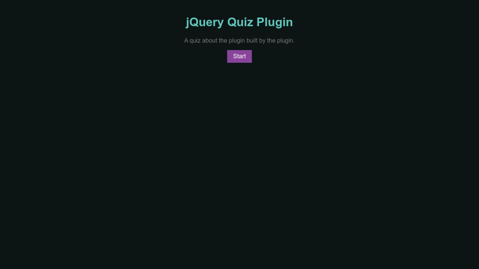 jquery quiz plugin