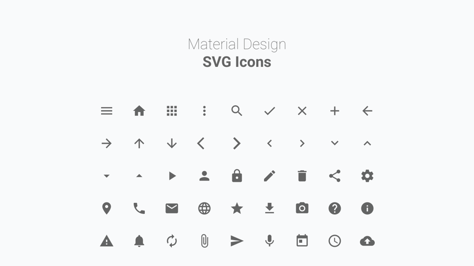 Download Material Design SVG Icons