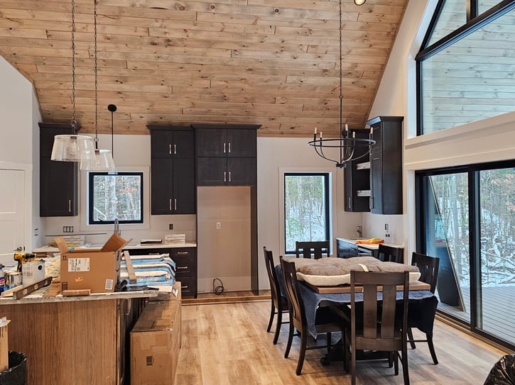 Modern kitchen renovation with custom cabinetry in Carrieville, Michigan