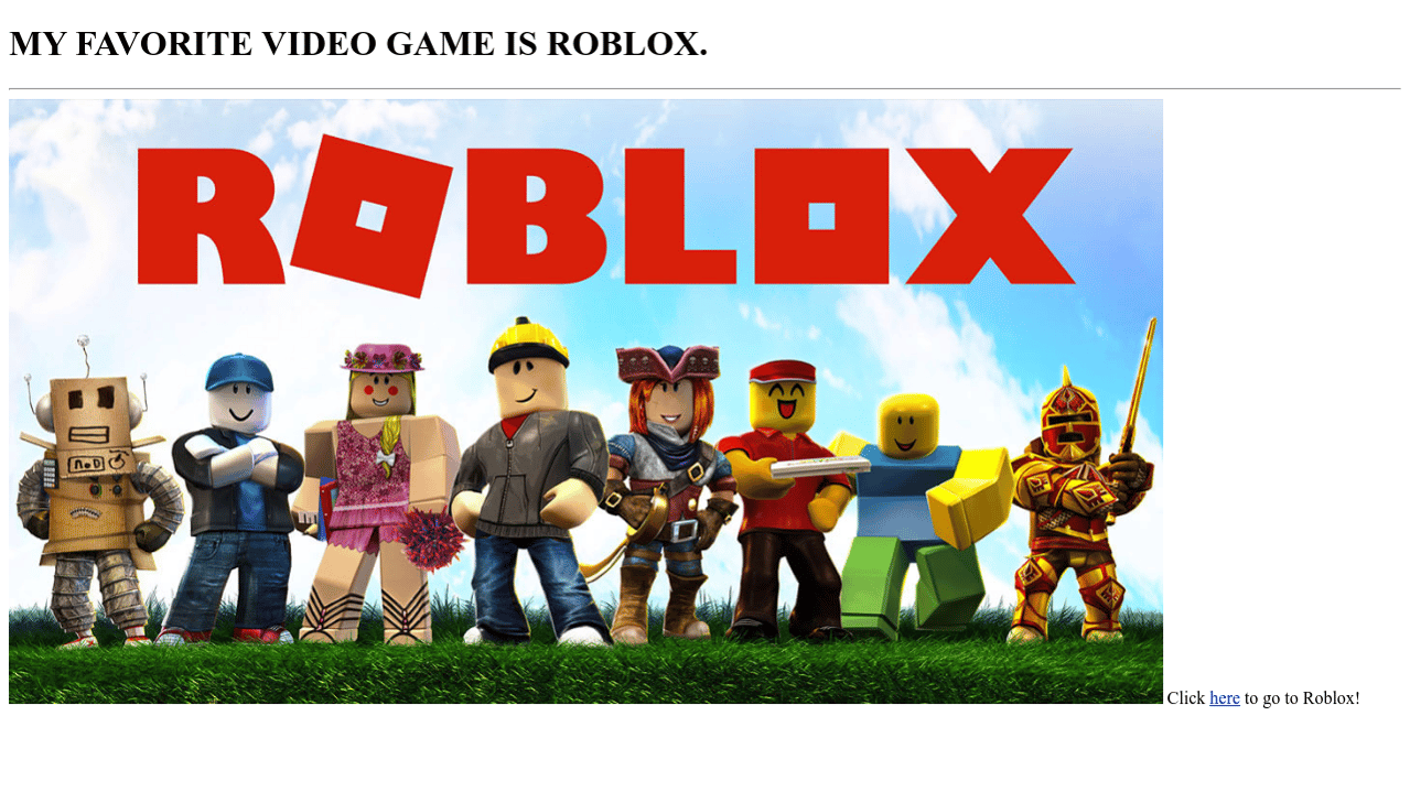 Final Project - codepen roblox characters