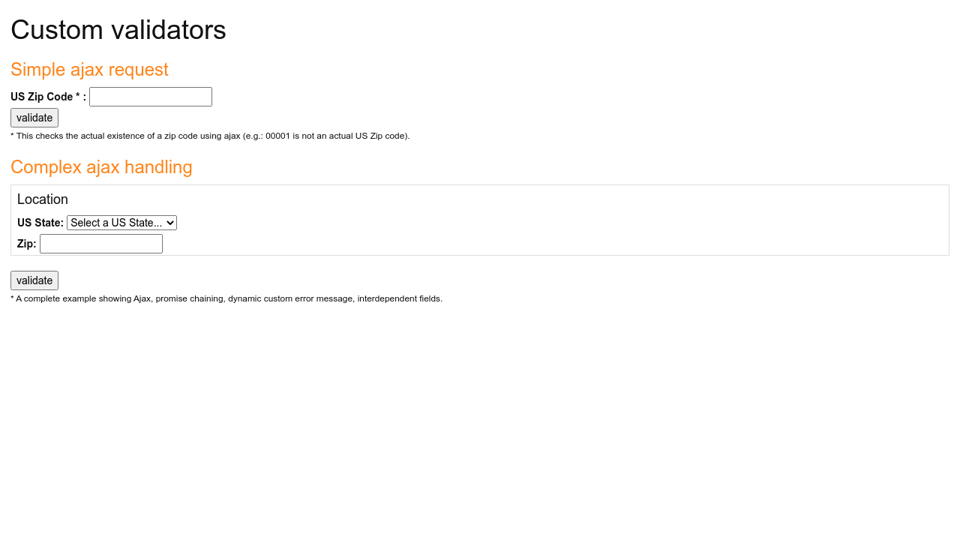 Parsley Examples Custom Validator Parsley Examples Custom Validator
