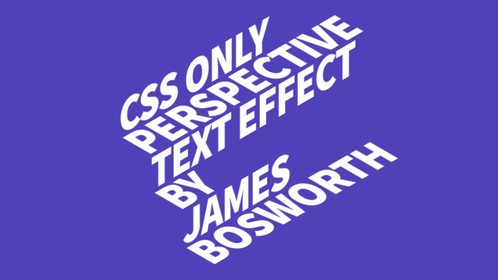 CSS Perspective Text Hover