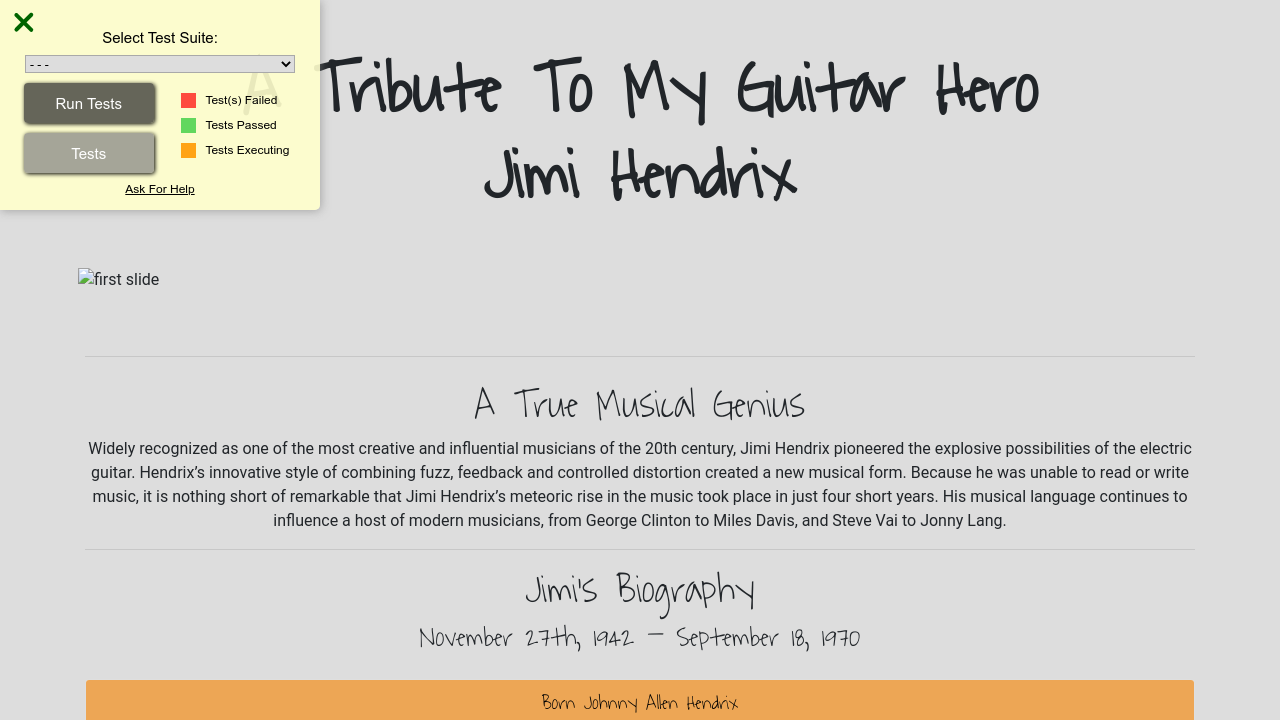 My Tribute Page to Jimi - I Built This - The freeCodeCamp Forum