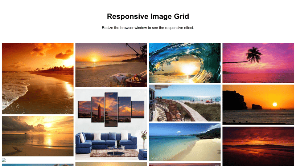 Responsive Image Grid