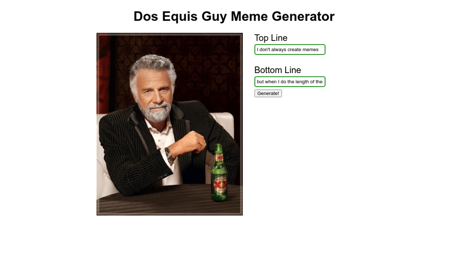 Dos Equis Meme Generator Dos Equis Meme Generator