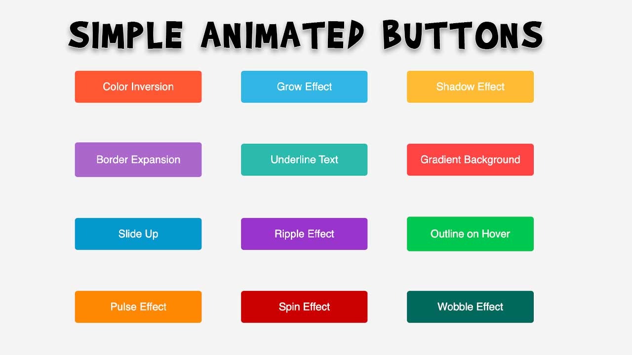 Button Bonanza: A Hover Effect Playground!