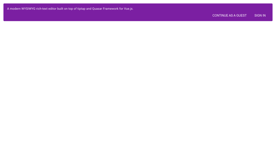 Quasar markdown editor Quasar markdown editor
