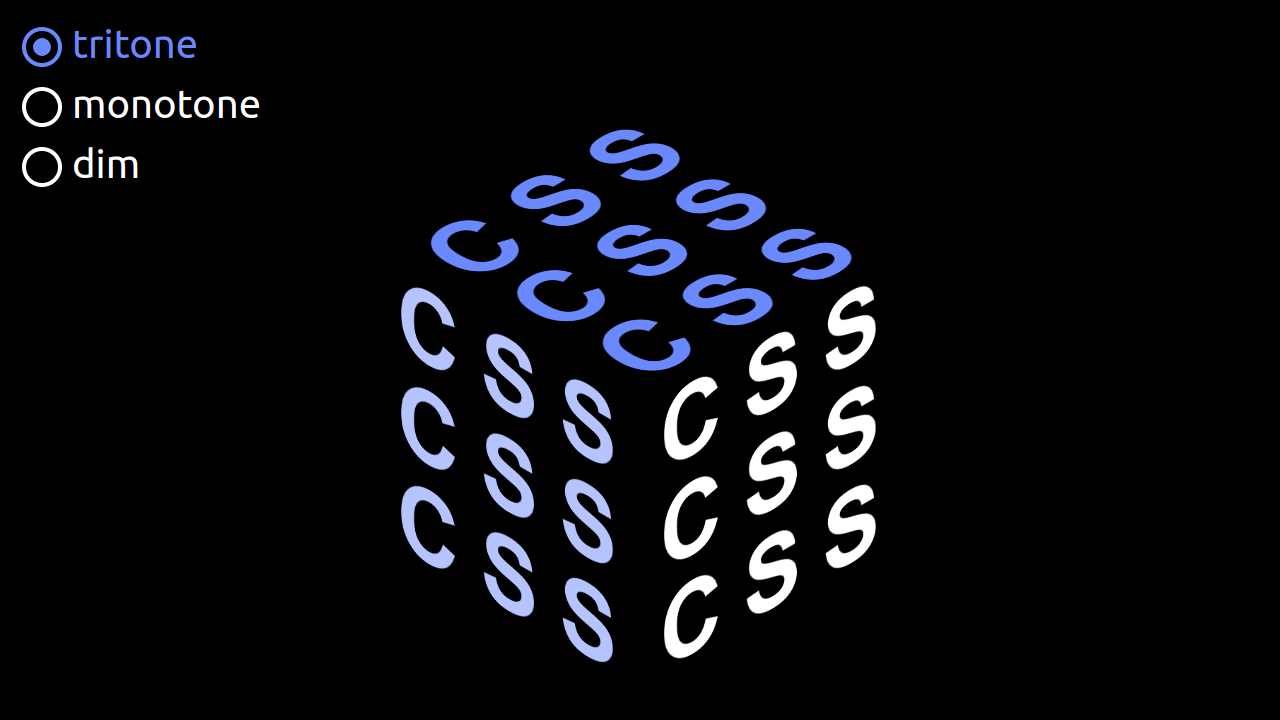 CSS Cube (change text var in the Pug)