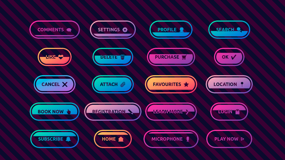 Animated candy ghost 👻 buttons (Chromium only)