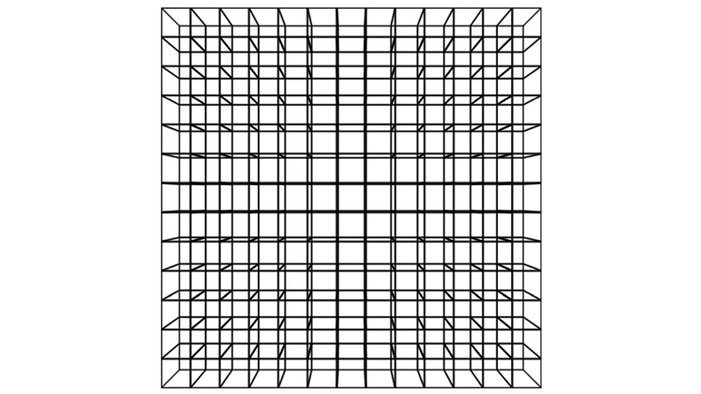 cube grid 2 cube grid in the middle