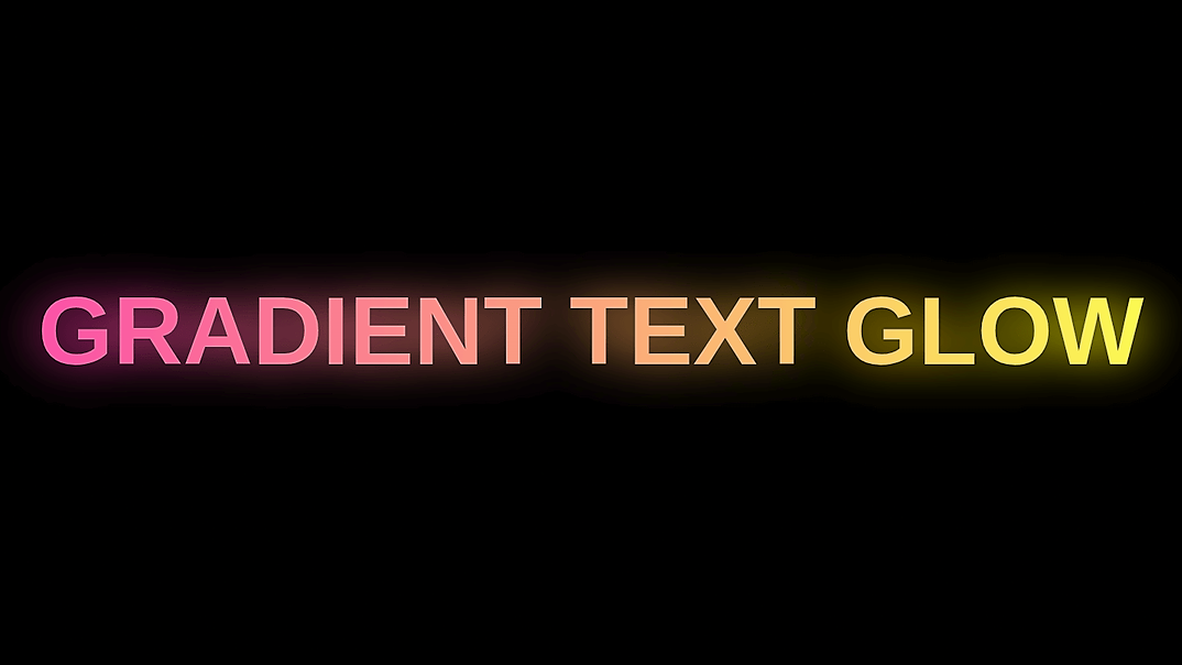 Cycling gradient glow no text duplication