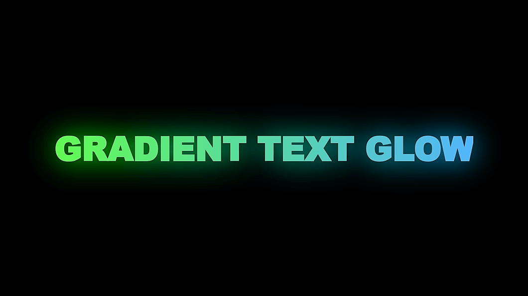 Cycling gradient glow - no text duplication