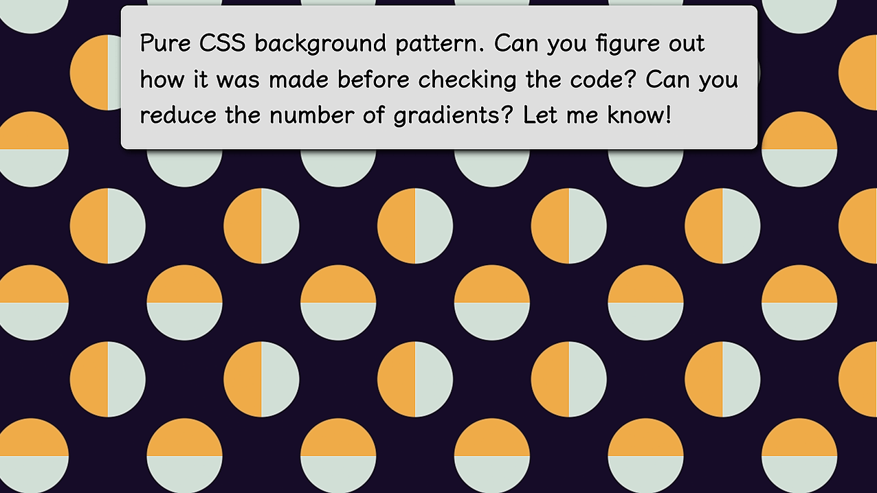 Pure CSS pattern: tablets