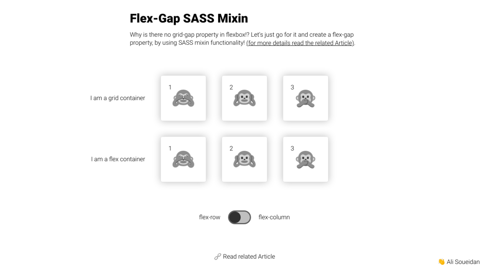 A Flex Gap Mixin Experimental A Flex Gap Mixin Experimental