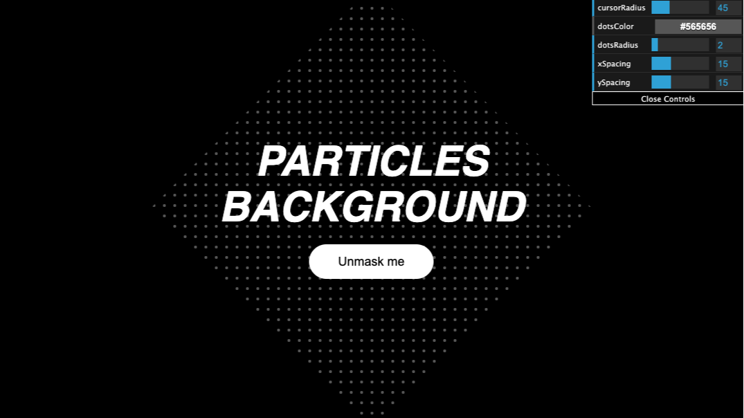 Particles Background - Canvas